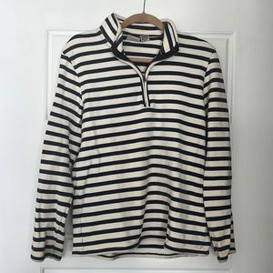 LL Bean 1/4 zip heavy cotton sweater